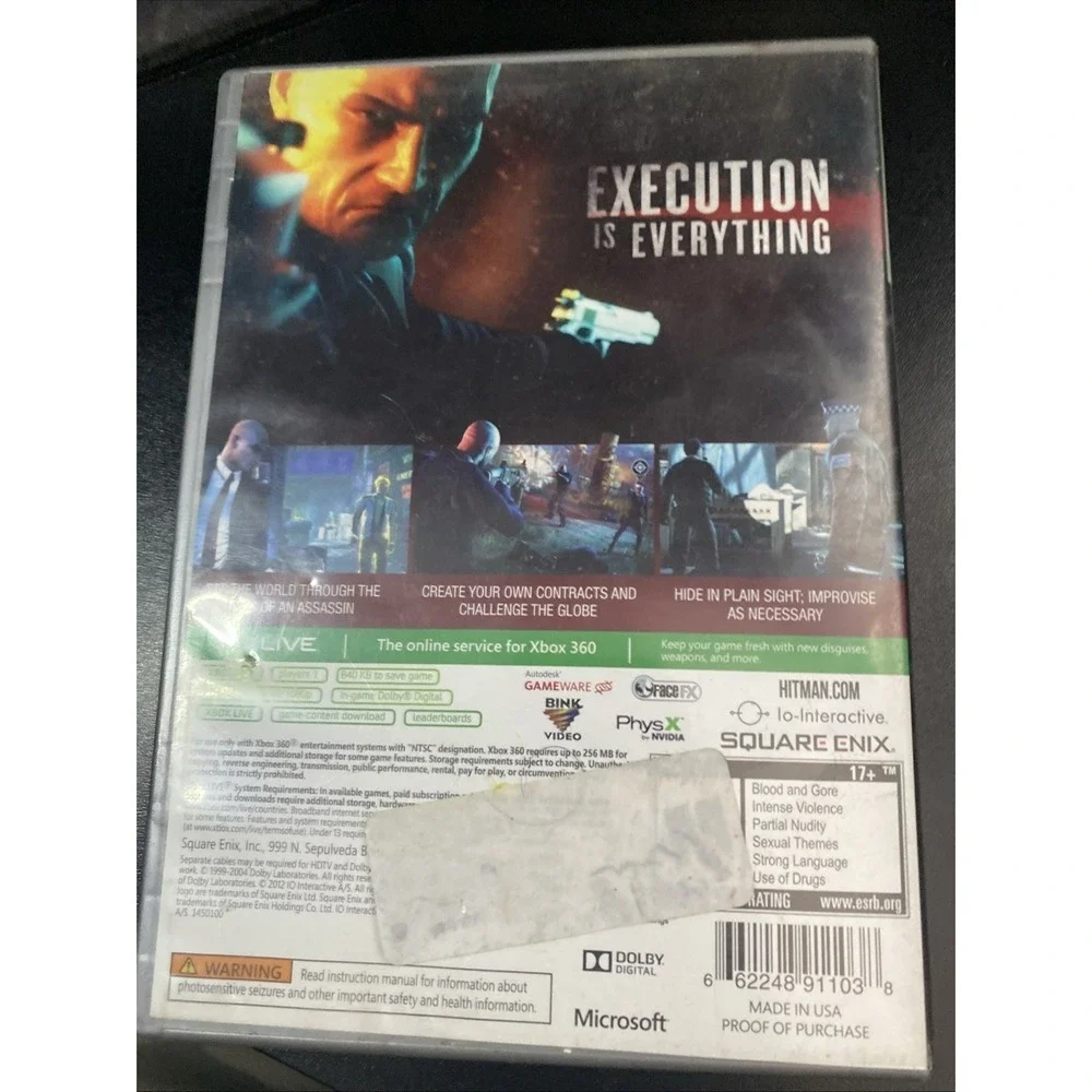 Hitman: Absolution - Xbox 360 No Manual